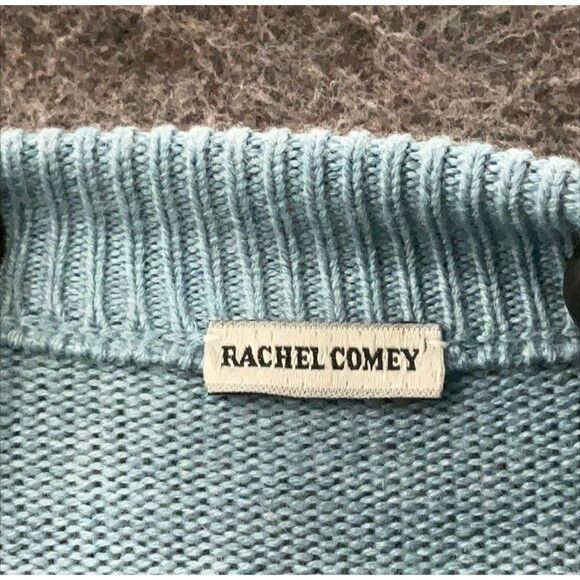 Rachel Comey Thayne Top Washed Indigo Blue 100% Merino Wool Size Small - Picture 4 of 13